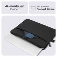 MACK MCE-1501 14.1 NOVA Eco Notebook Sleeve Siyah