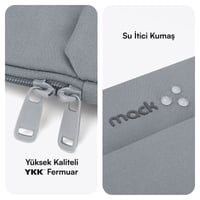MACK MCE-1502 14.1 NOVA Eco Notebook Sleeve Gri