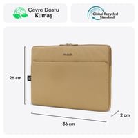 MACK MCE-1503 14.1 NOVA Eco Notebook Sleeve Camel