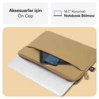 MACK MCE-1503 14.1 NOVA Eco Notebook Sleeve Camel
