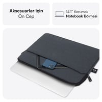 MACK MCE-1504 14.1 NOVA Eco Notebook Sleeve Antrasit