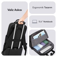 MACK MCE-1521 15.6 NOVA Eco Notebook Sırt Çantası Siyah