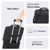 MACK MCE-1711 14.1 CODE Eco Notebook Çantası Siyah