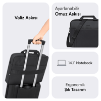 MACK MCE-1711 14.1 CODE Eco Notebook Çantası Siyah