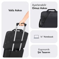MACK MCE-1712 16 CODE Eco Notebook Çantası Siyah