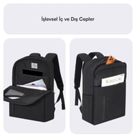 MACK MCE-1722 16 CODE Eco Notebook Sırt Çantası Siyah