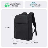 MACK MCE-1722 16 CODE Eco Notebook Sırt Çantası Siyah