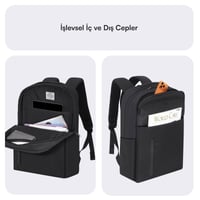 MACK MCE-1722 16 CODE Eco Notebook Sırt Çantası Siyah