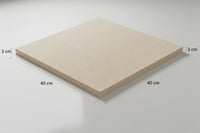 40x40x3 cm Kordiyerit Pizza Taşı