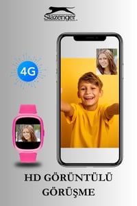 Sim Kartlı 24 Ay Garantili Pembe Renk Çocuk Akıllı Kol Saati