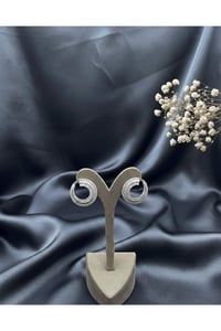Işık Halkası Gümüş Küpe Silver