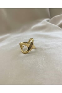 Modern Form Ayarlanabilir Yüzük Gold