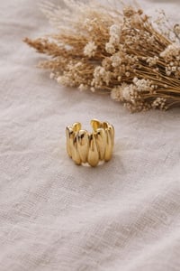 Modern Form Ayarlanabilir Yüzük Gold