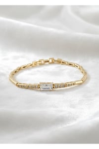 Vıp 14K Modern Zarafet Bilekliği Gold