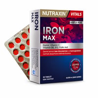  Iron Max 17 Mg 30 Tablet - Gentle Iron, Vitamin C, B12, B6, Folik Asit