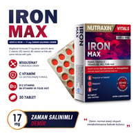  Iron Max 17 Mg 30 Tablet - Gentle Iron, Vitamin C, B12, B6, Folik Asit