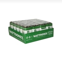  9 Volt Pil - 9v Abajur & Masa & Gece Lambası Pili-9 Volt Çift Başlı Kare Pil (10 Adet)