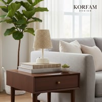 Krem Hazeran Görünümlü Başlık Kablosuz Pilli Masa & Gece Lambası