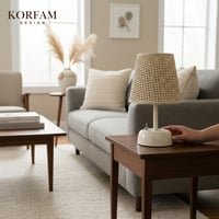 Krem Hazeran Görünümlü Başlık Kablosuz Pilli Masa & Gece Lambası