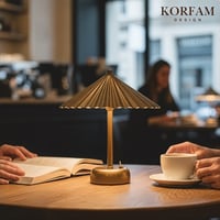 SOLİS - ESKİTME GOLD MODERN PİLLİ MASA VE GECE LAMBASI