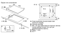 SİEMENS ET801FCP1D lektrikli Ocak 80 cm Siyah, flush mount