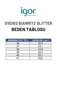 Igor Biarritz Glitter Kadın Altın Simli Sandalet S10262-140