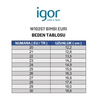 Igor Bimbi Euri Çocuk Beyaz Yağmur Çizmesi W10257-001