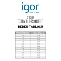 Igor Tobby Gloss Glitter Kız Çocuk Lila Simli Sandalet S10308-212
