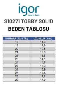 Igor Tobby Solid Çocuk Fildişi Sandalet S10271-079