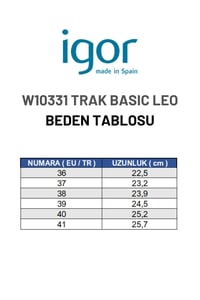 Igor Trak Basic Leo Kadın Yağmur Botu - Siyah Leopar W10331-002