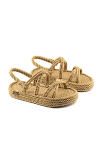 Nomadic Republic Tahiti Platform Kadın Bej Sandalet TAHP-0012