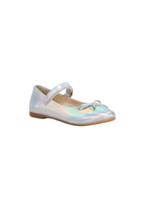 Paqpa Isola Kız Çocuk Soft Tabanlı Gümüş Hologram Babet AB2012-04