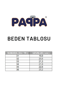 Paqpa Kız Çocuk Siyah Deri Kısa Bot Desenli F1932