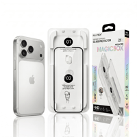 Fulltech MagicBox iPhone 17 Pro Premium Tempered Glass Aparatlı Ekran Koruyucu - Clear