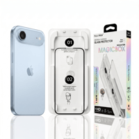 Fulltech MagicBox iPhone Air Premium Tempered Glass Aparatlı Ekran Koruyucu - Clear