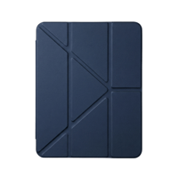 PS iPad A16 / 10.9 (10. nesil) Tri Folding Standlı Kılıf - Lacivert