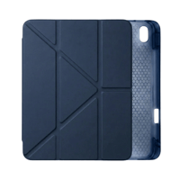 PS iPad A16 / 10.9 (10. nesil) Tri Folding Standlı Kılıf - Lacivert