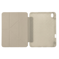 PS iPad A16 / 10.9 (10. nesil) Tri Folding Standlı Kılıf - Bej