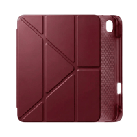 PS iPad A16 / 10.9 (10. nesil) Tri Folding Standlı Kılıf - Bordo