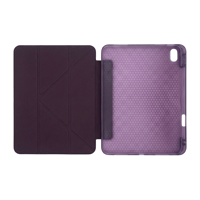 PS iPad A16 / 10.9 (10. nesil) Tri Folding Standlı Kılıf - Damson