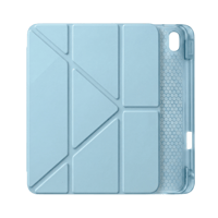 PS iPad A16 / 10.9 (10. nesil) Tri Folding Standlı Kılıf - Turkuaz