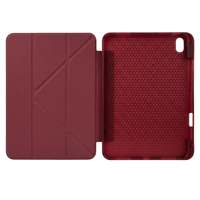PS iPad A16 / 10.9 (10. nesil) Tri Folding Standlı Kılıf - Bordo