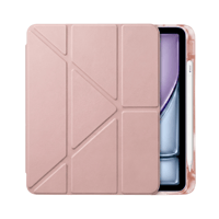 PS iPad Air 11 inç (M4)/(M3)/(M2) Tri Folding Standlı Kılıf - Pembe