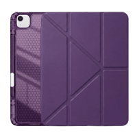 PS iPad Air 13 inç (M4)/(M3)/(M2) Tri Folding Standlı Kılıf - Mor