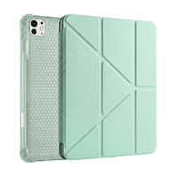 PS iPad Pro 11 inç (M5)/(M4) Tri Folding Standlı Kılıf - Yeşil