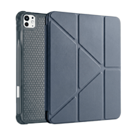 PS iPad Pro 11 inç (M5)/(M4) Tri Folding Standlı Kılıf - Gri