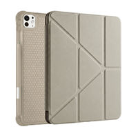 PS iPad Pro 11 inç (M5)/(M4) Tri Folding Standlı Kılıf - Bej