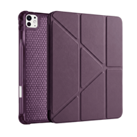 PS iPad Pro 11 inç (M5)/(M4) Tri Folding Standlı Kılıf - Damson