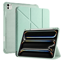 PS iPad Pro 13 inç (M5)/(M4) Tri Folding Standlı Kılıf - Yeşil