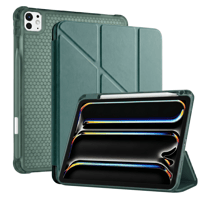 PS iPad Pro 13 inç (M5)/(M4) Tri Folding Standlı Kılıf - Haki